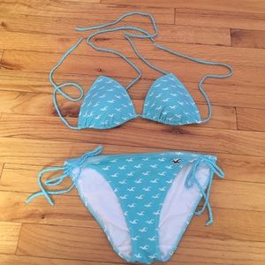 Hollister turquoise bikini