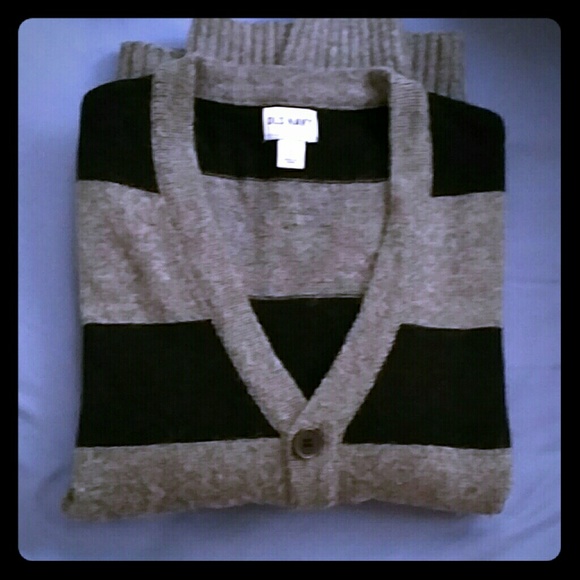 Striped wool cardigan - adorable and warm!