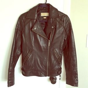 Michael Kors leather MOTO jacket