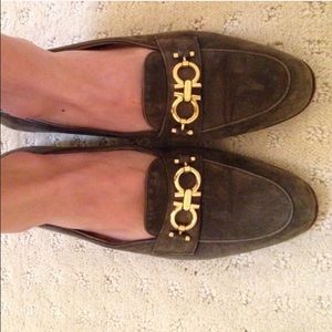 Ferragamo Olive Loafers