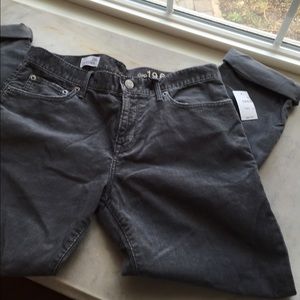 Gap " sexy boyfriend" washed cords in grey