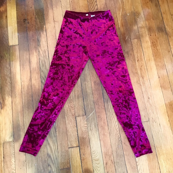 Dancing Tree Pants - Red Velvet Leggings by Dancing Tree