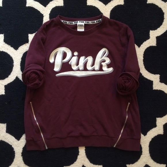 PINK maroon sweatshirt