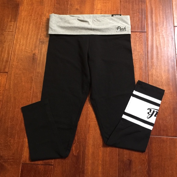 Pink Fold Over Leggings