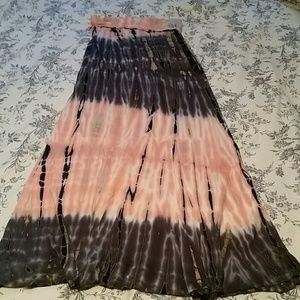 Tie-dye maxi skirt