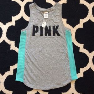 PINK mesh tank NWT