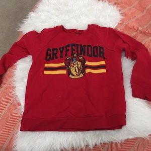 harry potter 'gryffindor' red sweatshirt