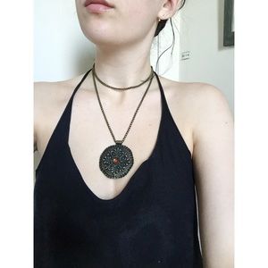 Lucky Brand Large Pendant Necklace