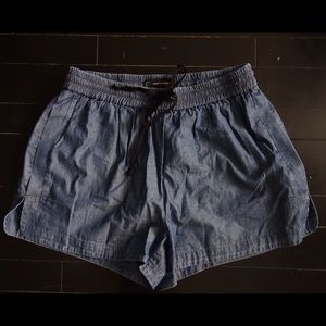 Robert Rodriguez drawstring chambray shorts