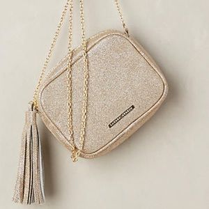 Anthropologie Lauren Merkin Metallic Meg  Bag