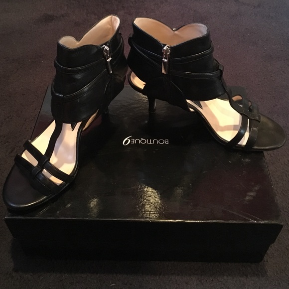 Black sandal tiny heel - Picture 3 of 4