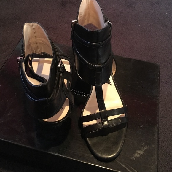 Black sandal tiny heel - Picture 4 of 4