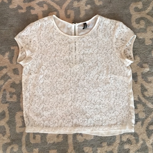 White Lace H&M Top