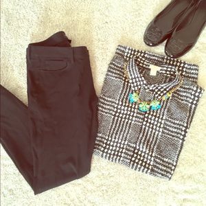 Banana Sloan Fit Black Pants Sz 8