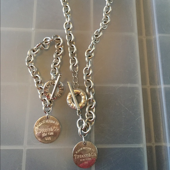 Tiffany and Co necklace and bracelet set