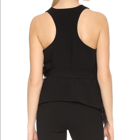 ⚡️SALE⚡️Elizabeth & James Xiomara Ostrich vest - Picture 3 of 4