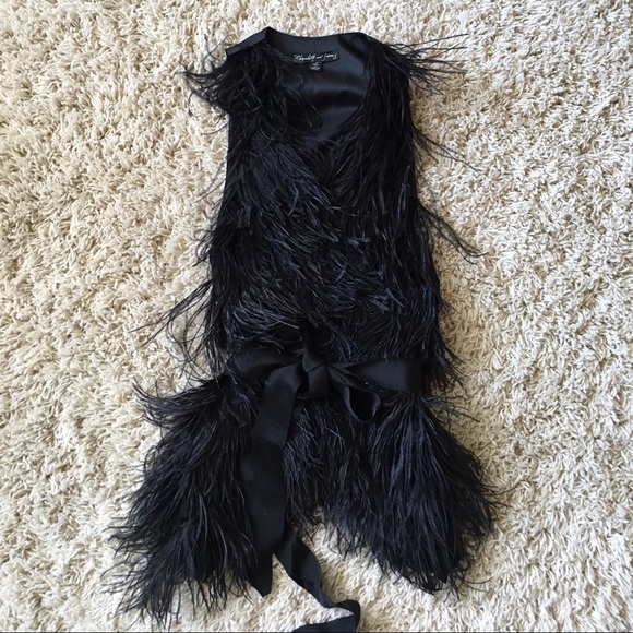 ⚡️SALE⚡️Elizabeth & James Xiomara Ostrich vest - Picture 4 of 4