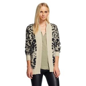 Animal Print Open Cardigan