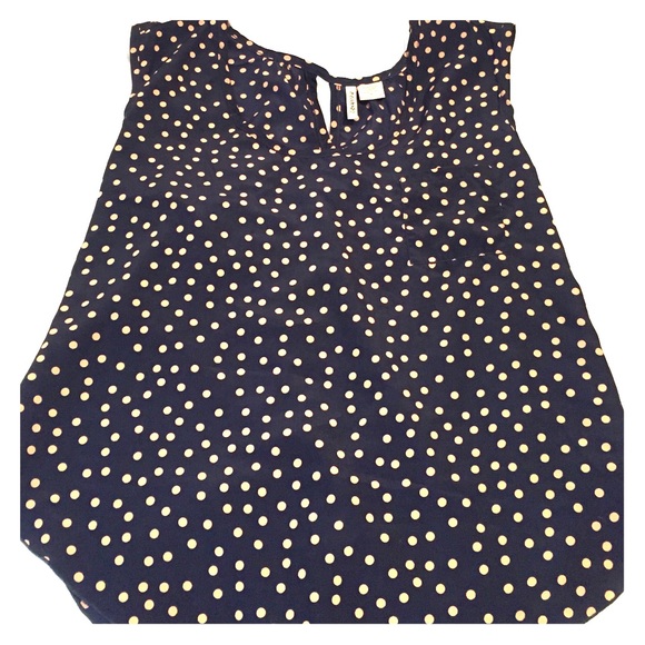 Polka dot top with open back