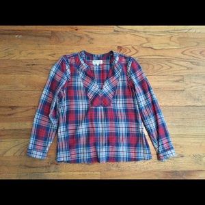 Madewell plaid top