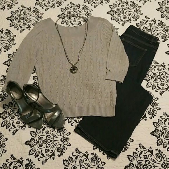 3/4 length sleeve sweater