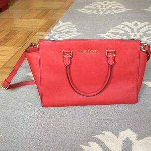 Rare red Large MK SELMA brand new!!!