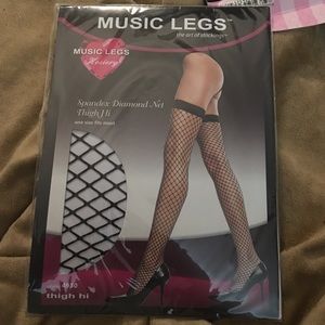 Thigh hi fish net stockings