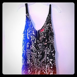 Black & cream print dress ❤️