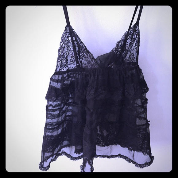 ⛔️Sold⛔️Victoria's Secret black open back lingerie