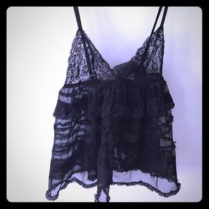 ⛔️Sold⛔️Victoria's Secret black open back lingerie
