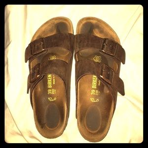 Brown Birkenstocks