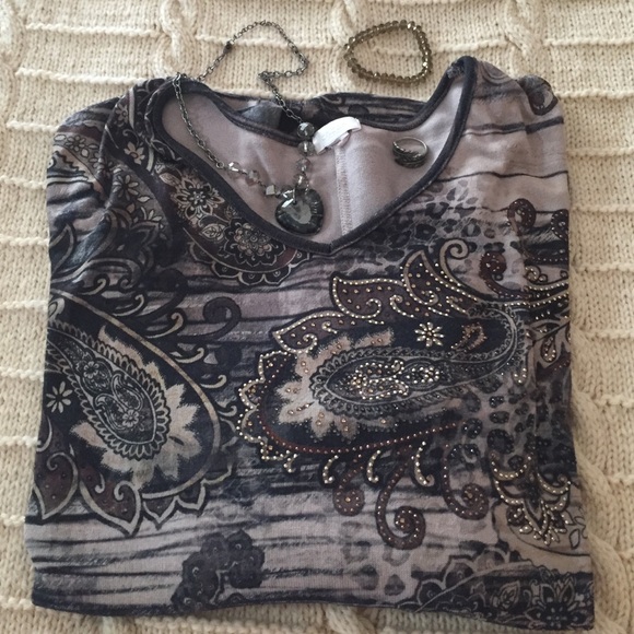 Chico's long-sleeve top, size 3