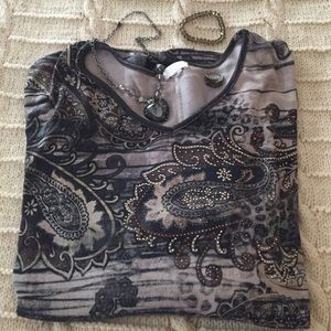 Chico's long-sleeve top, size 3