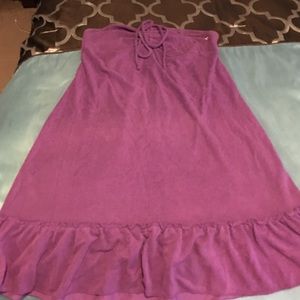 Purple beach coverup