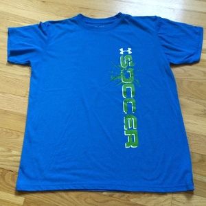 Boys underarmour soccer tee