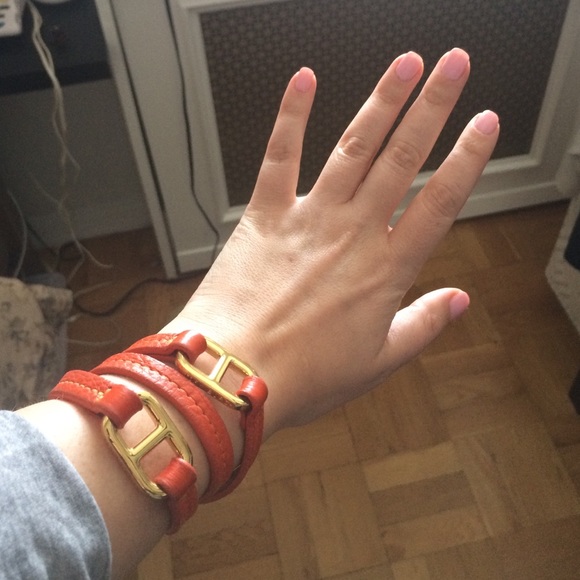 Tory Burch  leather wrap bracelet
