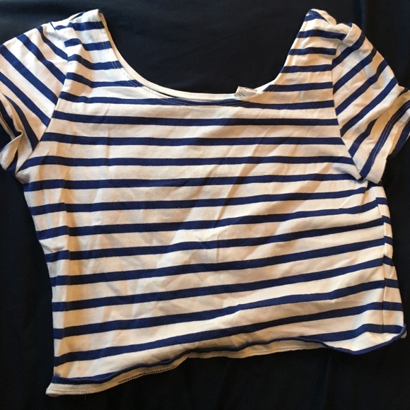 Striped crop top