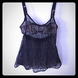 Victoria's Secret Black and Tan lingerie