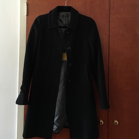 J Crew Black Coat Jacket Pea Coat Small