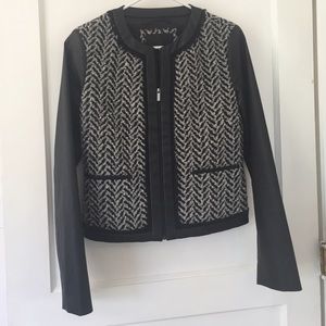 Leather and Tweed Jacket