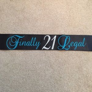21st Birthday Sash