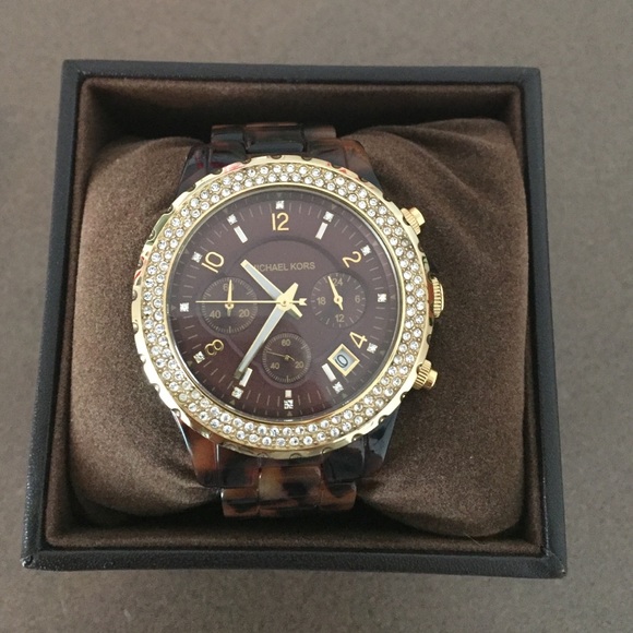 Michael Kors Madison Tortoise Shell watch
