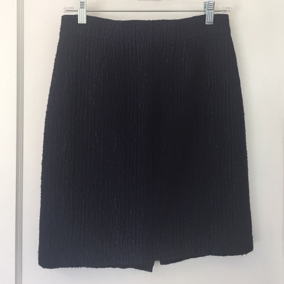 Navy + Black Pencil Skirt