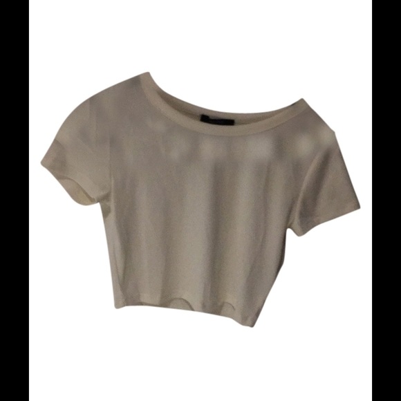White crop top