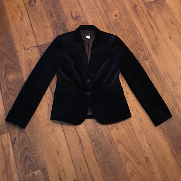 J.Crew Navy Velvet blazer