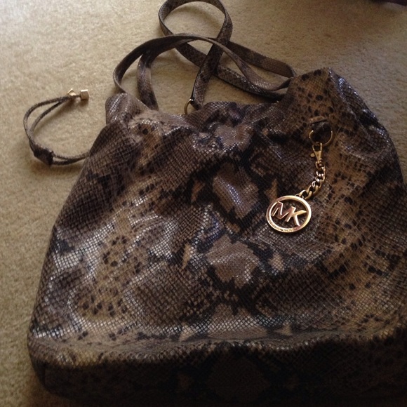 Authentic Michael Kors Snakeskin large purse