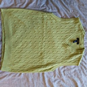 Green sweater vest