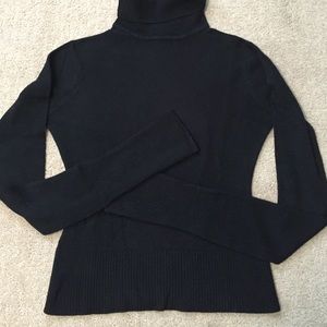 Black turtleneck sweater