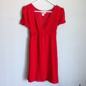Urban Outfitters Lux Red Flowy Dress