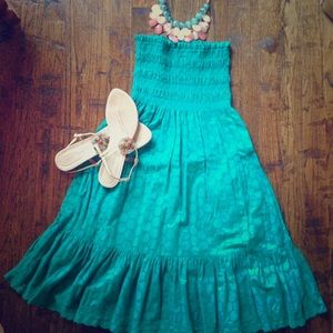 Strapless summer dress